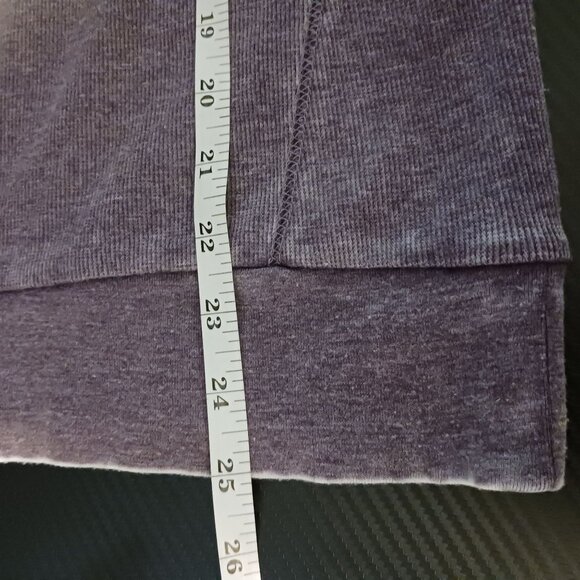 NEW Chaser Ribbed Hooded Pullover Top Faded Purple Hoodie Size M - Picture 9 of 10